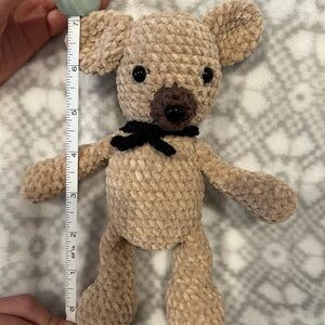 Crochet bear 7” tall brown handmade
